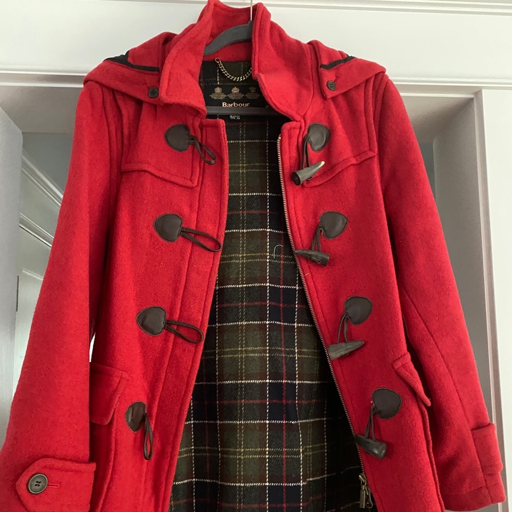 Barbour wool coat